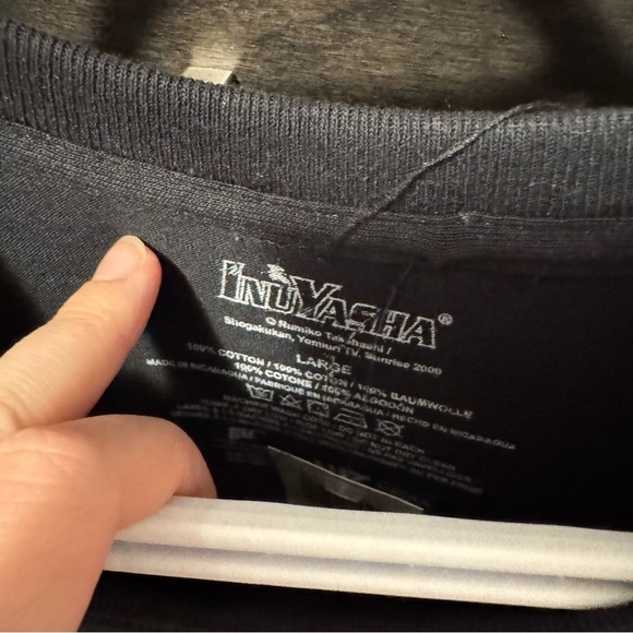 InuYasha Black Graphic T-Shirt - Picture 2 of 3